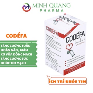 CODEFA - Hộp 60 viên, hỗ trợ làm tan cục máu đông, tăng cường sức khỏe tim mạch. Coenzym Q10