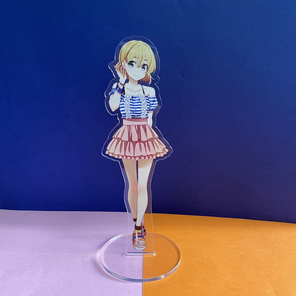 Mô hình mica standee nhân vật Kanojo Okarishimasu DỊCH VỤ THUÊ BẠN GÁI ver đứng in hình anime chibi trưng bày dễ thương