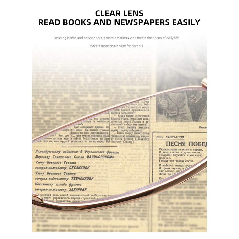 Kính đọc sách 3 trong 1 gọng kim loại chống ánh sáng xanh cho nam / nữ