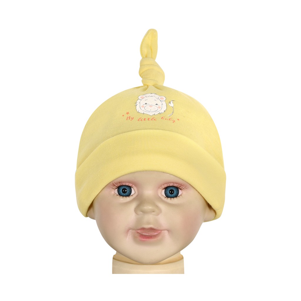 Nón sơ sinh bo 1 gút 1335- HELLO BB