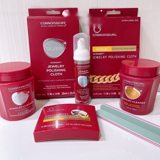 Khăn lau và nước rửa vệ sinh trang sức bạc và vàng
