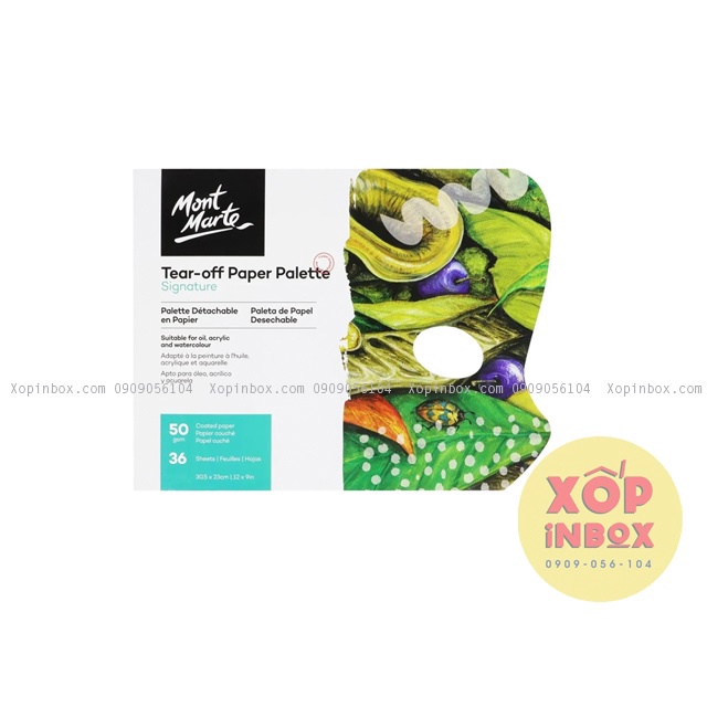 Bảng pha màu bằng giấy tiện lợi Palette Pad 36 Sheet