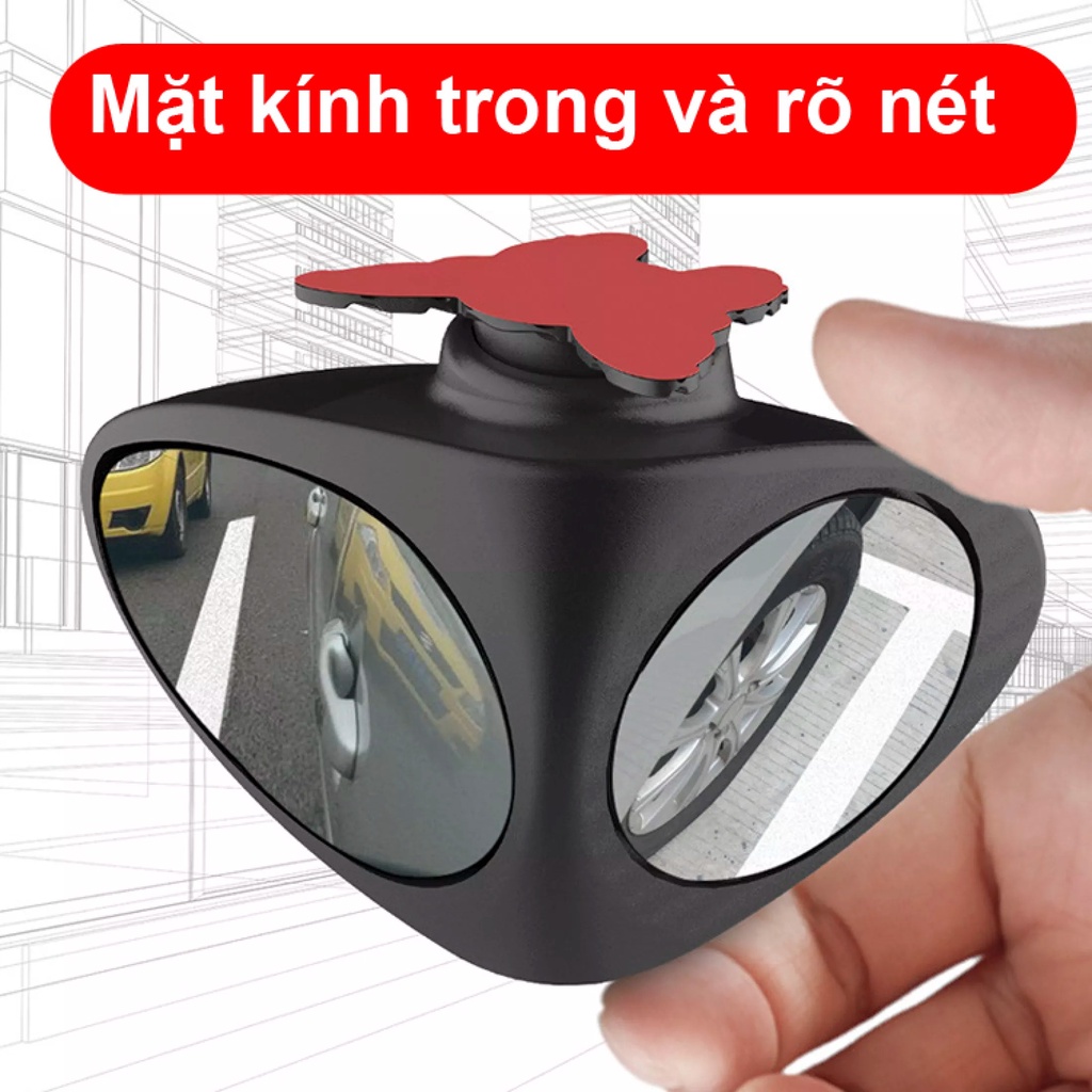 Gương hậu điểm mù bánh trước và bánh sau xe hơi