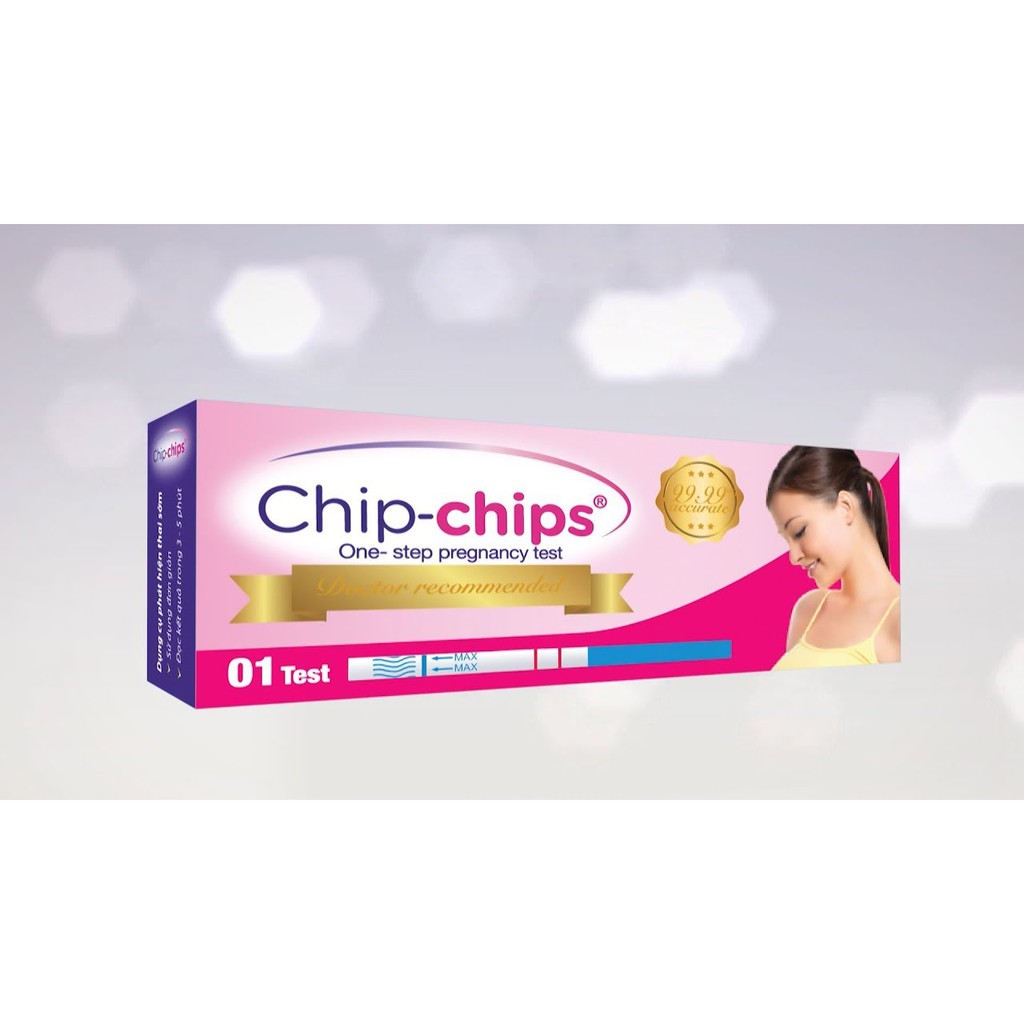 Que thử thai chip chips chính hãng giúp phát hiện thai sớm và chính xác