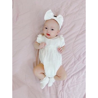 Xả Body phối ren cho bé gái