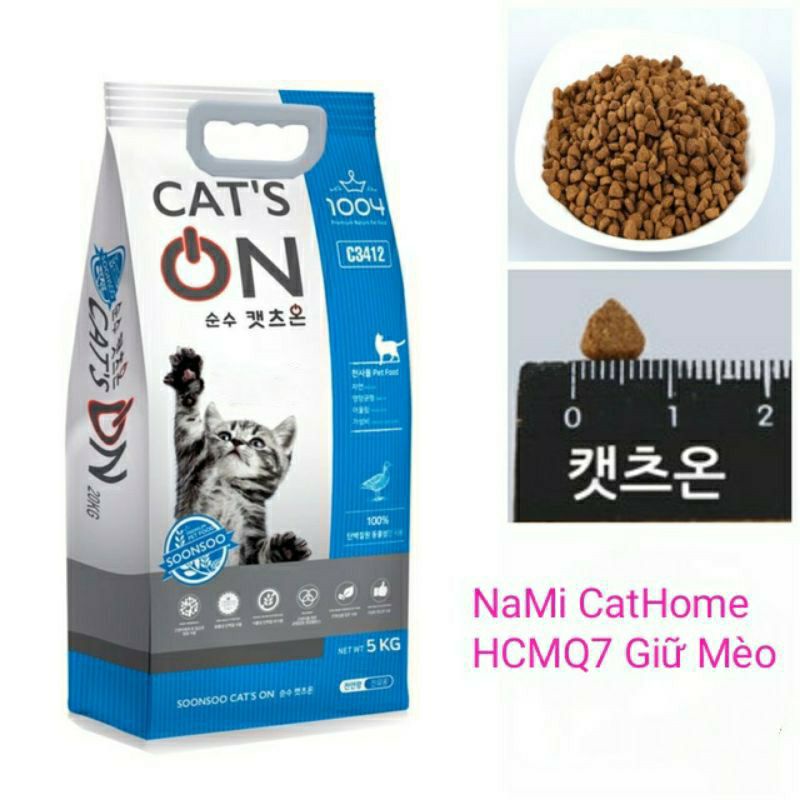 thức ăn mèo Cat's On Hàn 5kg Cat On hạt khô Hàn Quốc