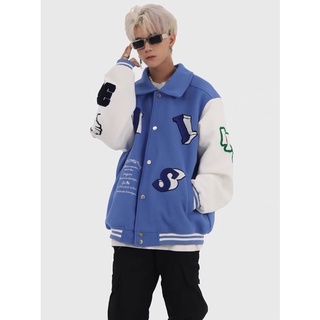 [HÌNH THẬT CUỐI] Áo khoác bomber varsity jacket form rộng