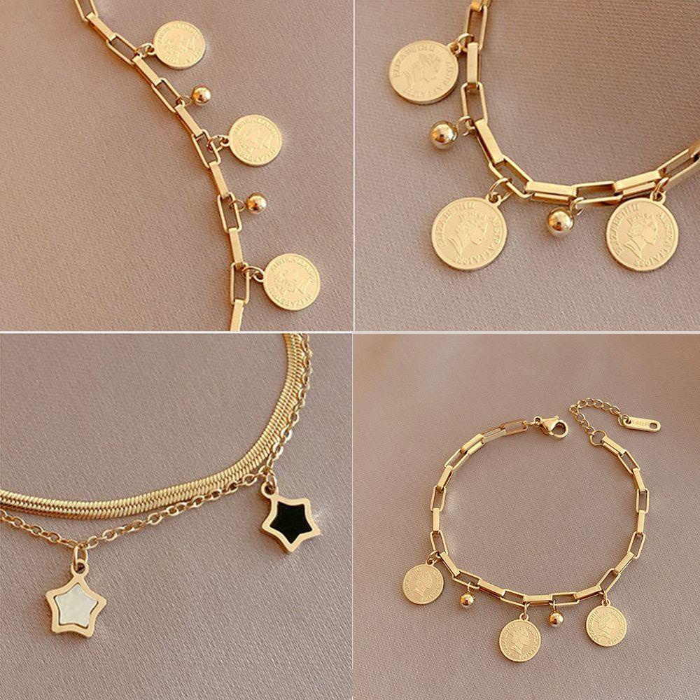 Vòng Tay Orentlii Nhiều Lớp Thép Không Gỉ|Chân Dung Gothic Chân Dung