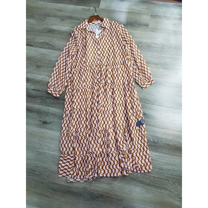 Váy ZR dáng dài xuất dư from rộng VNXK - ảnh thật trải sàn