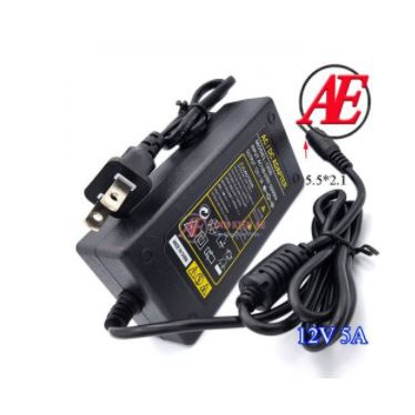Nguồn Adapter 12V-5A 5.5*2.1MM (BH 06 Tháng)