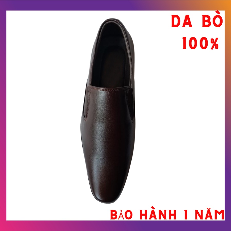 Giày Tây Nam Da Bò Thật Cao Cấp, Giày Công Sở Nam Da Bò HKT Shop GT201