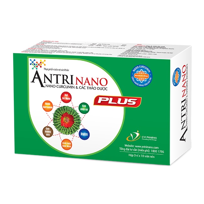 Antri Nano Plus - Nano Curcumin và các loại thảo dược