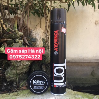 COMBO Gôm xịt tóc TONY + Sáp  VARIETY