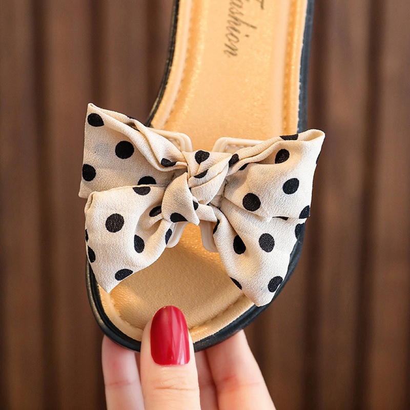 Dép Quai Nơ Đế Mềm Chống Trượt Cho Bé Gái