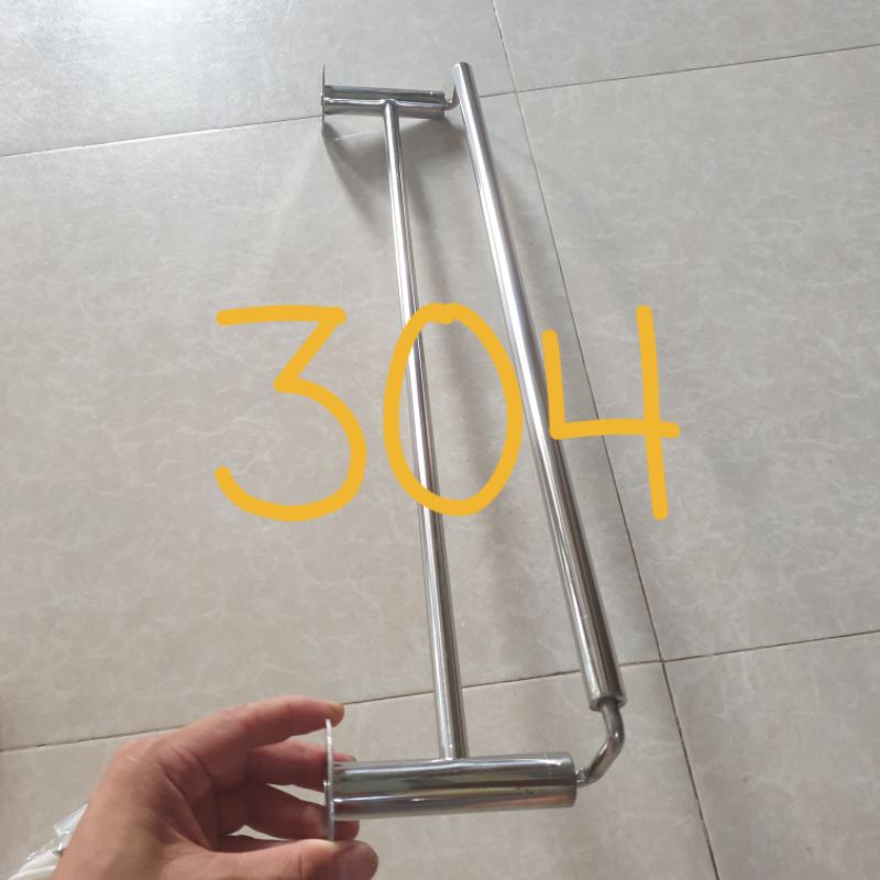 Giá treo khăn nhà tắm inox 304 ,201 không gỉ cao cấp, giá vắt khăn tắm đôi..9