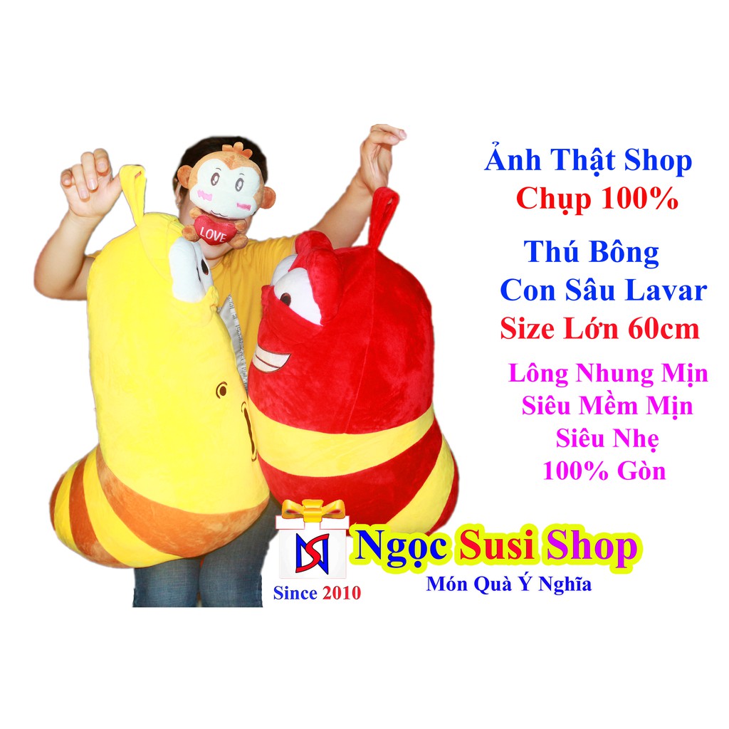 Gấu Bông Con Sâu LARVA Size Lớn [ BAO GIÁ TOÀN QUỐC]