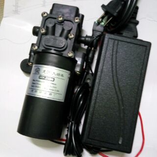Bơm mini 12V kèm đổi điện 220-12v5a phun sương rửa xe mini