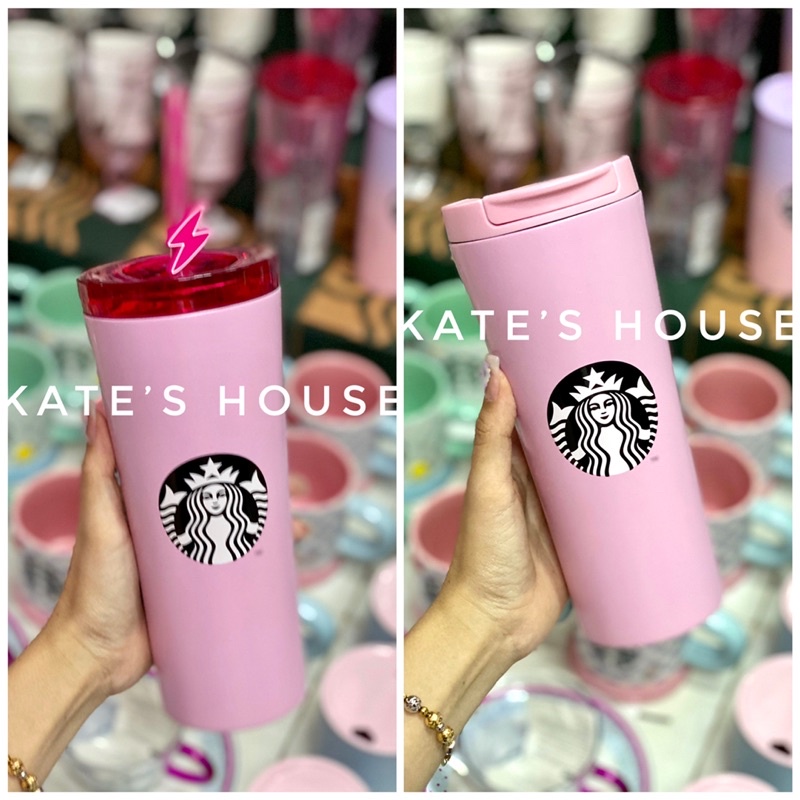Ly inox giữ nhiệt Starbucks Valentine Korea 2022 - ly chất liệu inox, dung tích 473ml