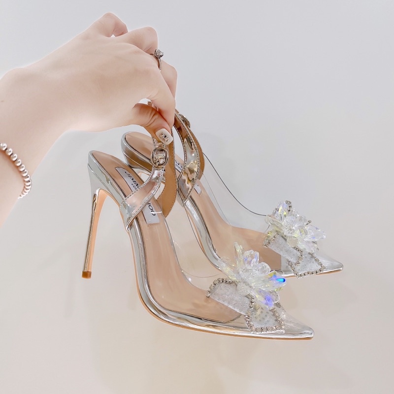 💋💋 Sandal nữ đế cao hoa đá hot 2023  - hiện còn mỗi vàng