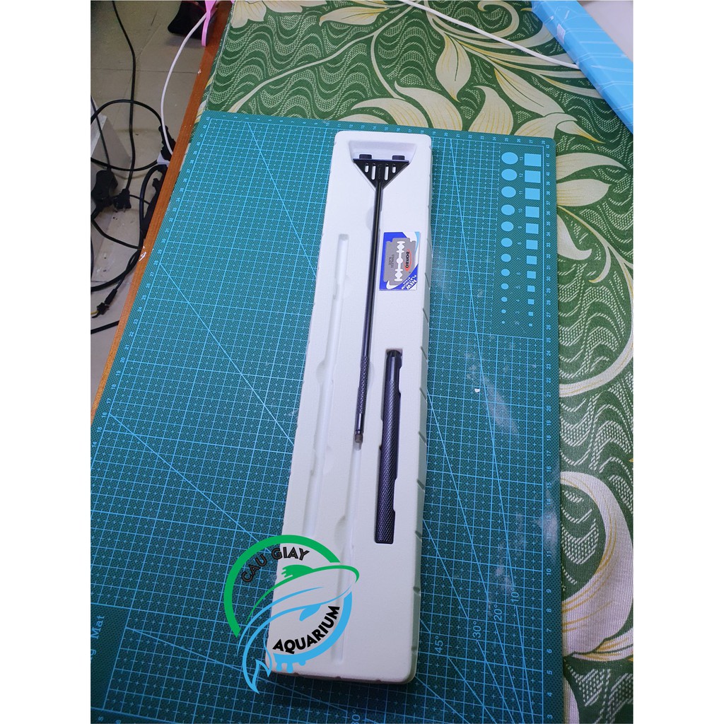 [XẢ KHO] Cạo Rêu Bể Cá aqua pro 35 CM ĐEN NHÁM ,Bể Thủy Sinh - dụng cụ cạo rêu bể cá -  Inox-Aqua Pr