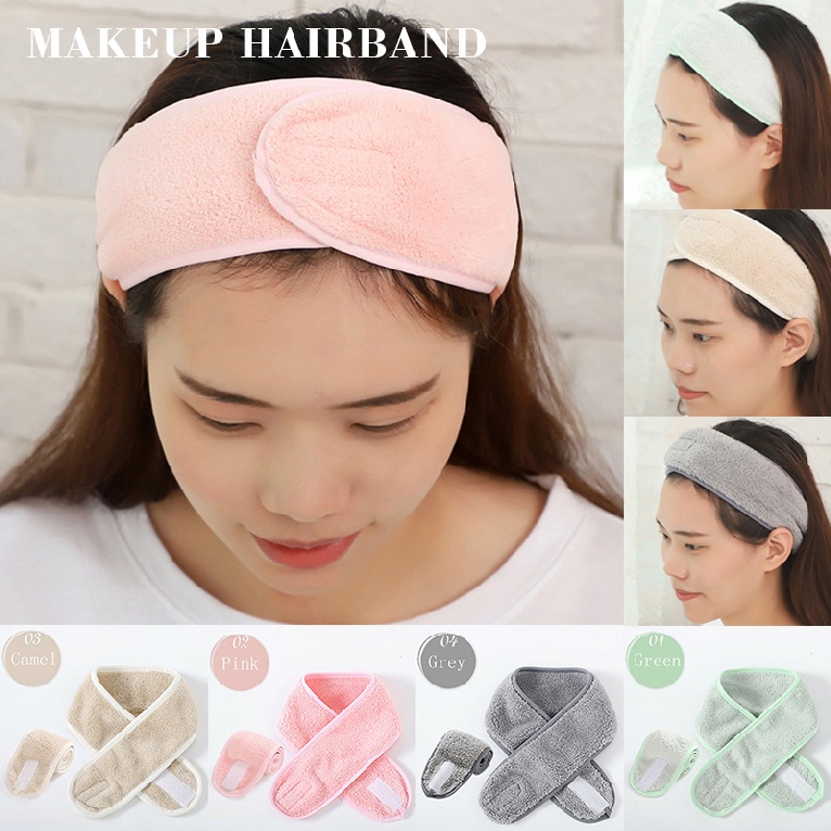 [Hàng mới về] Băng đô rửa mặt/ trang điểm cho nữ dùng khi tắm/ đi spa/ salon