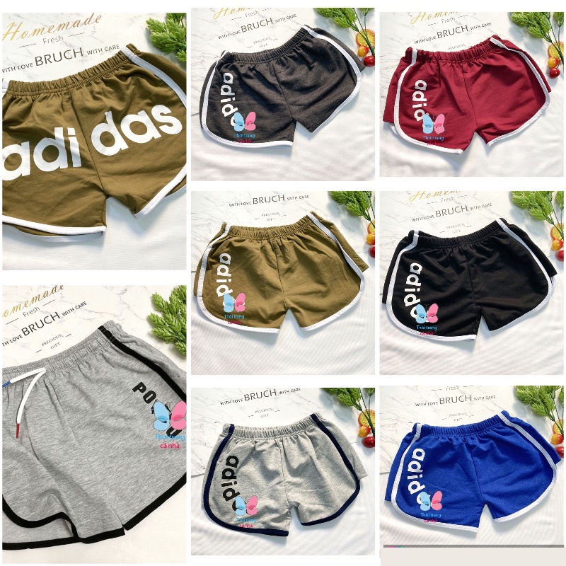 Quần sọt thun bé trai gái size từ 20-32kg thun cotton 4 chiều dày vừa mềm mát - QT10