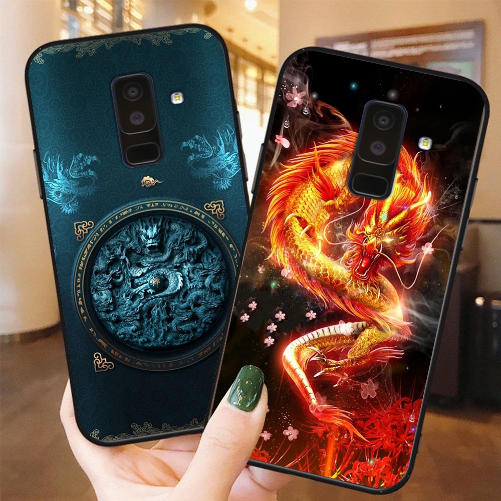 Ốp lưng điện thoại Samsung a6 2018 / a6 plus / j8 bộ hình bọ cạp rồng phong cách nam