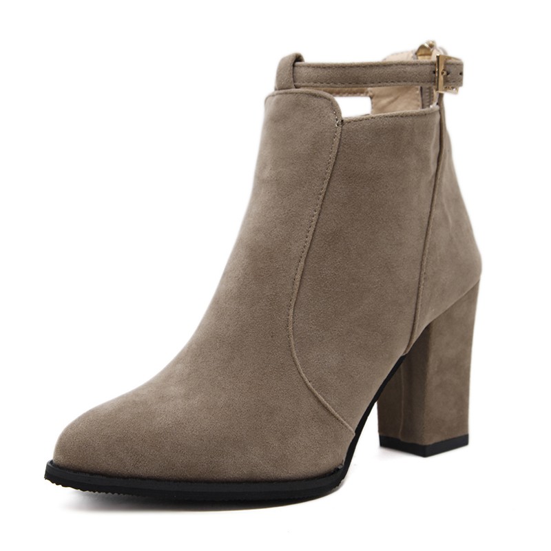 BOOTS NỮ CỔ LƯNG CAO GÓT ĐẾ 7P PHONG CÁCH HÀN QUỐC -G295 | BigBuy360 - bigbuy360.vn