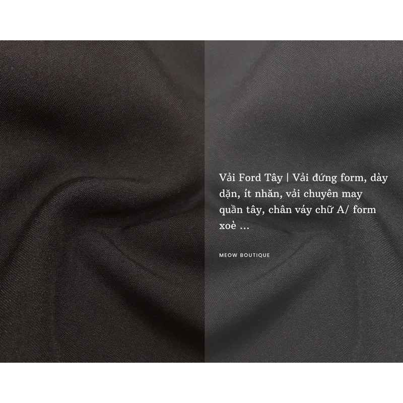 [Hình thật tự chụp] Chân Váy công sở chữ A midi ngang gối Meow Boutique | BigBuy360 - bigbuy360.vn