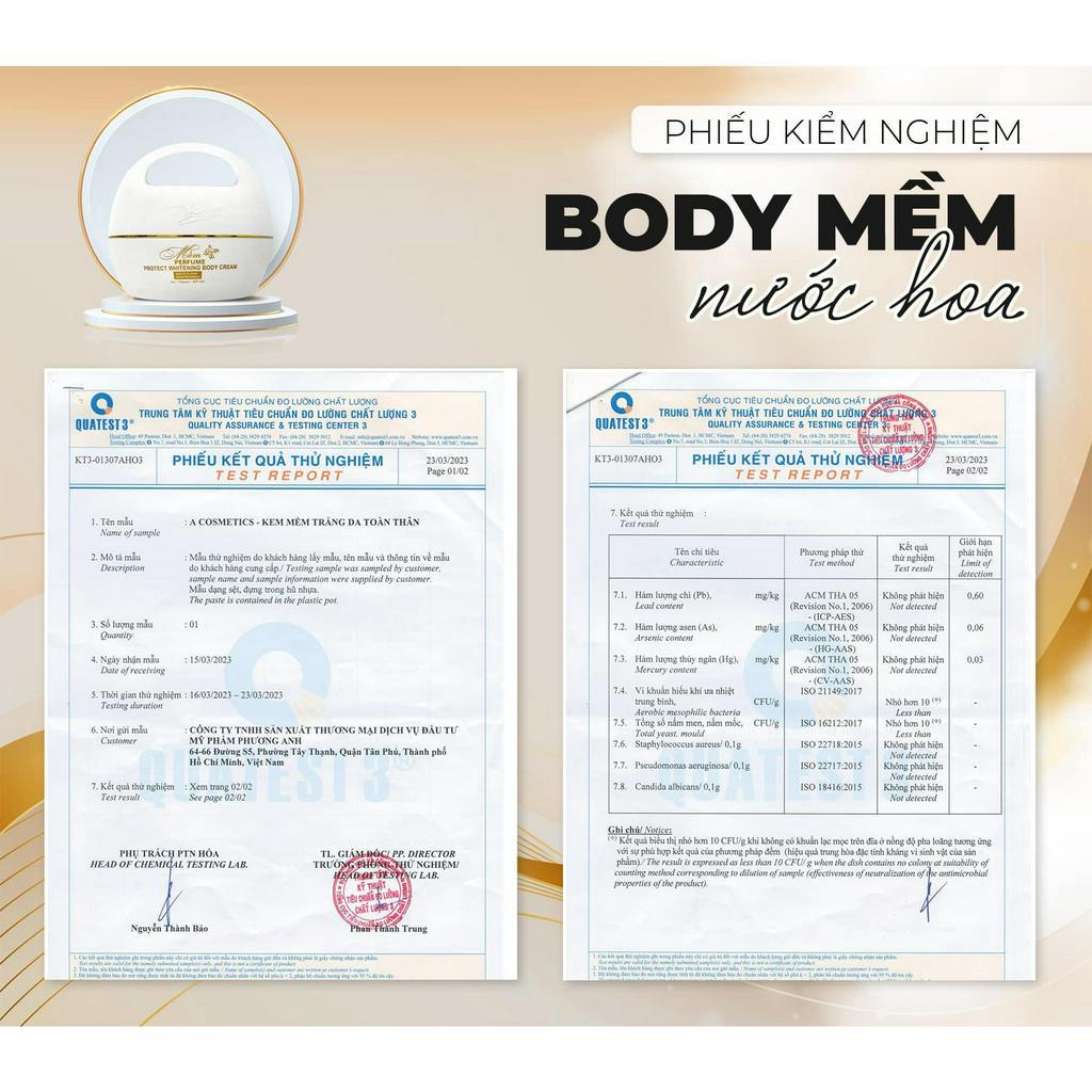 KEM BODY MỀM A COSMETICS PHIÊN BẢN MỚI 2023