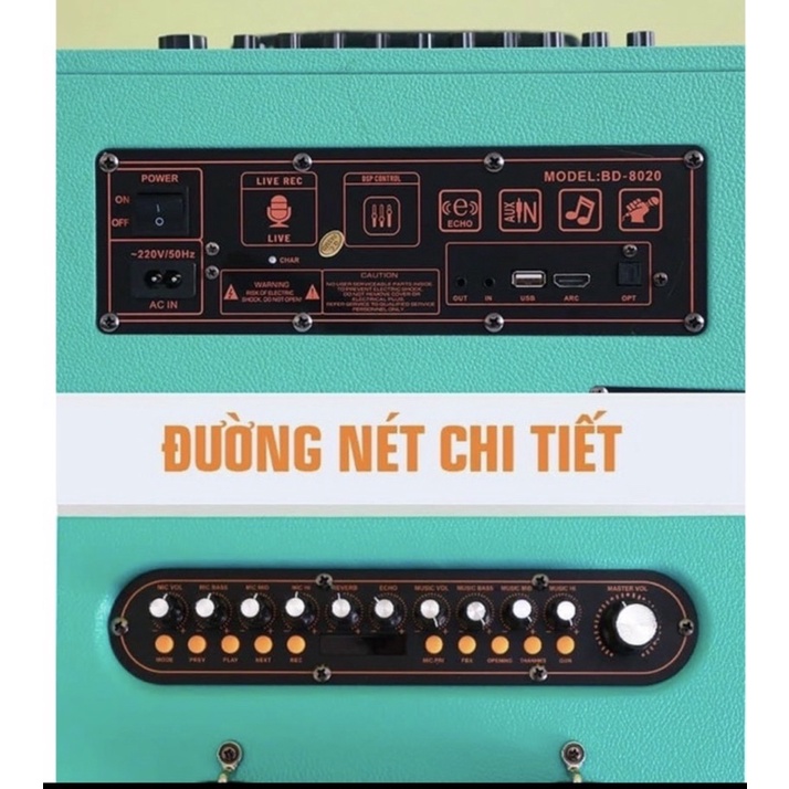 Loa Bluetooth Di Động Chính Hãng Best Sound M6-Hàng Nhập Khẩu 2022-Tặng Kèm 2 Micro Karaoke