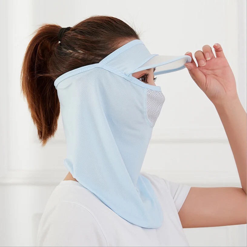 Khẩu Trang che kín chống nắng NINJA Che Kín Mặt, Cổ/ Khẩu Trang Vải Lụa Lạnh Thoáng Khí Chống Nắng Chống Bụi | BigBuy360 - bigbuy360.vn