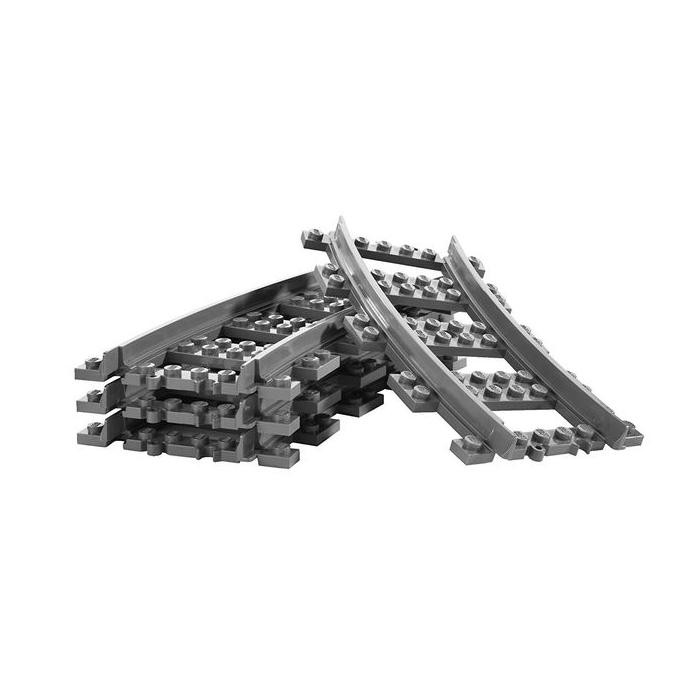 Bộ Đồ Chơi Lego Lắp Ráp Đường Ray Thẳng / Cong Độc Đáo