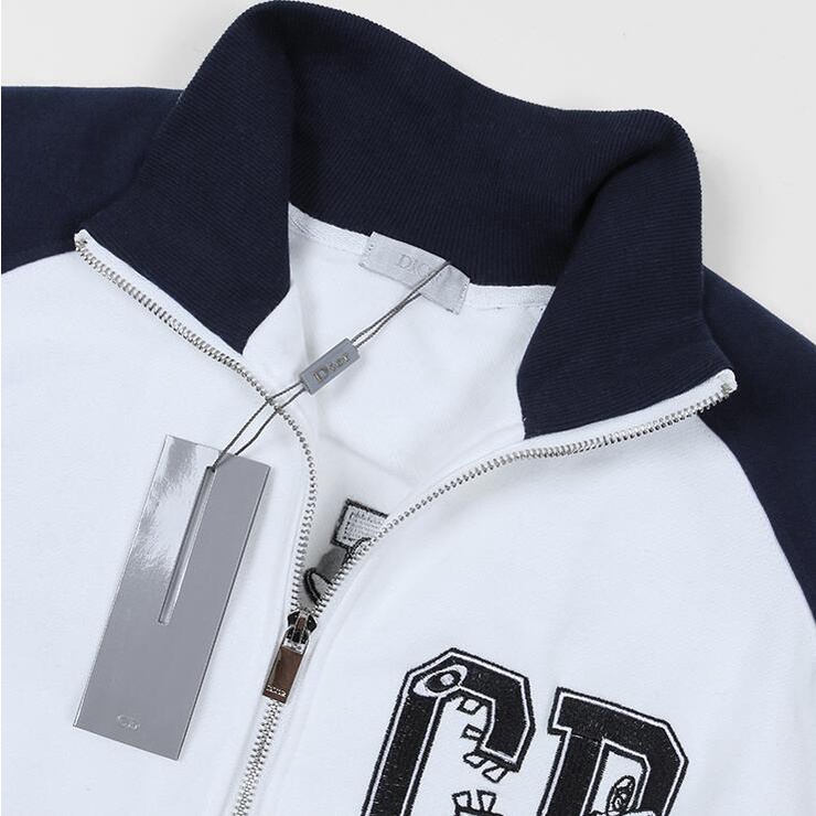 Áo Khoác Cotton Có Khóa Kéo Thêu Họa Tiết Thời Trang Cho Nam Nữ