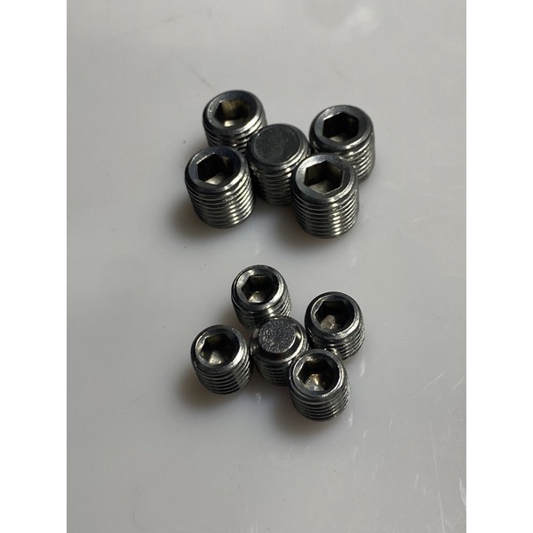 5 Cái Ốc Lục Giác inox 304 Ren Mịn 8x1 -10X1 dùng để khoá chân, đệm kín các loại van áp suất!