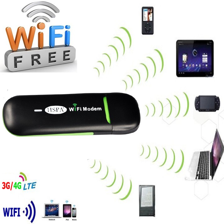 [HÀNG XUẤT CHÂU ÂU] Usb Dcom Phát Wifi Từ Sim 3G 4G Hiệu HSPA Dongle, Tốc Độ Cao, Sài Đa Mạng, Di Động, Giá Rẻ Tận Gốc