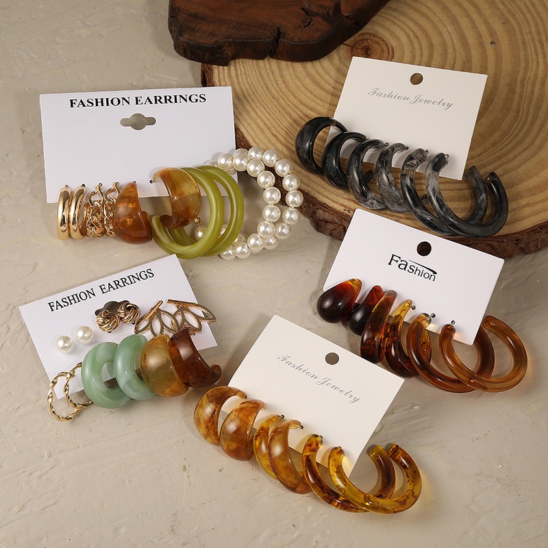 Set khuyên tai AY nhiều mẫu tùy chọn thời trang thanh lịch nữ tính