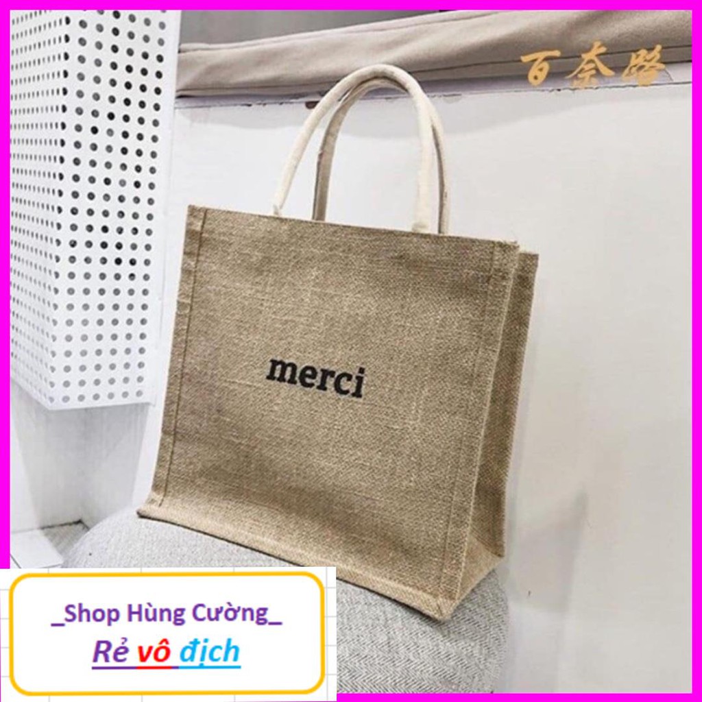 Túi cói Merci đi biển sang chảnh cho các nàng