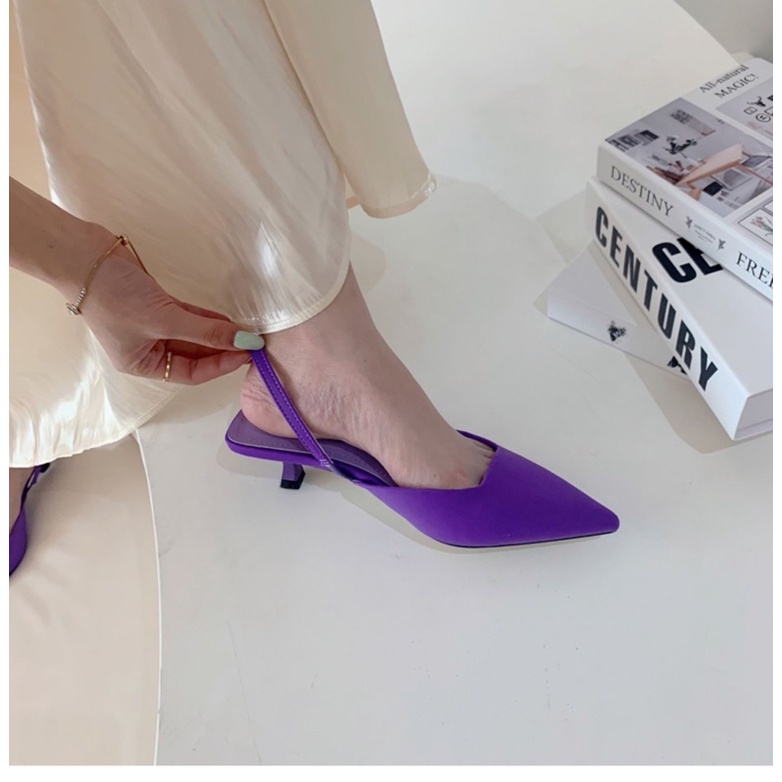 ✨💕Giày cao gót tone tím mộng tím mơ u mê đây ạ