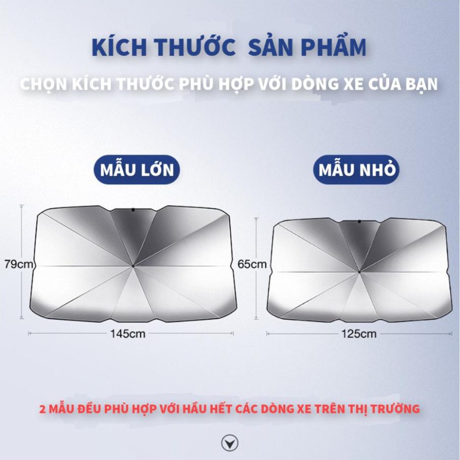 [Giảm 50%]  Ô Che Nắng Kính Lái Xe Ô tô - Bảo vệ nội thất ô tô - Dù che nắng kính lái xe hơi- chống tia UV