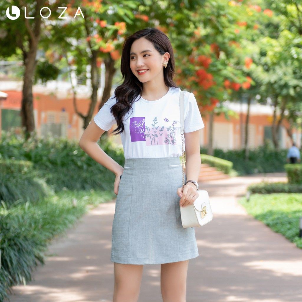 [Mã WABRLOW5 giảm 15% đơn 300K] Chân váy dáng A LOZA phối viền - PC4018 | BigBuy360 - bigbuy360.vn
