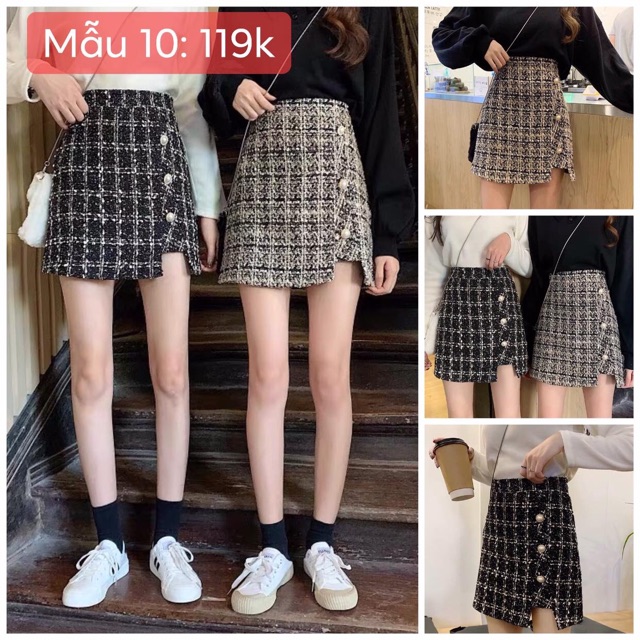 Chân váy chữ A mẫu 10-16 khách note màu