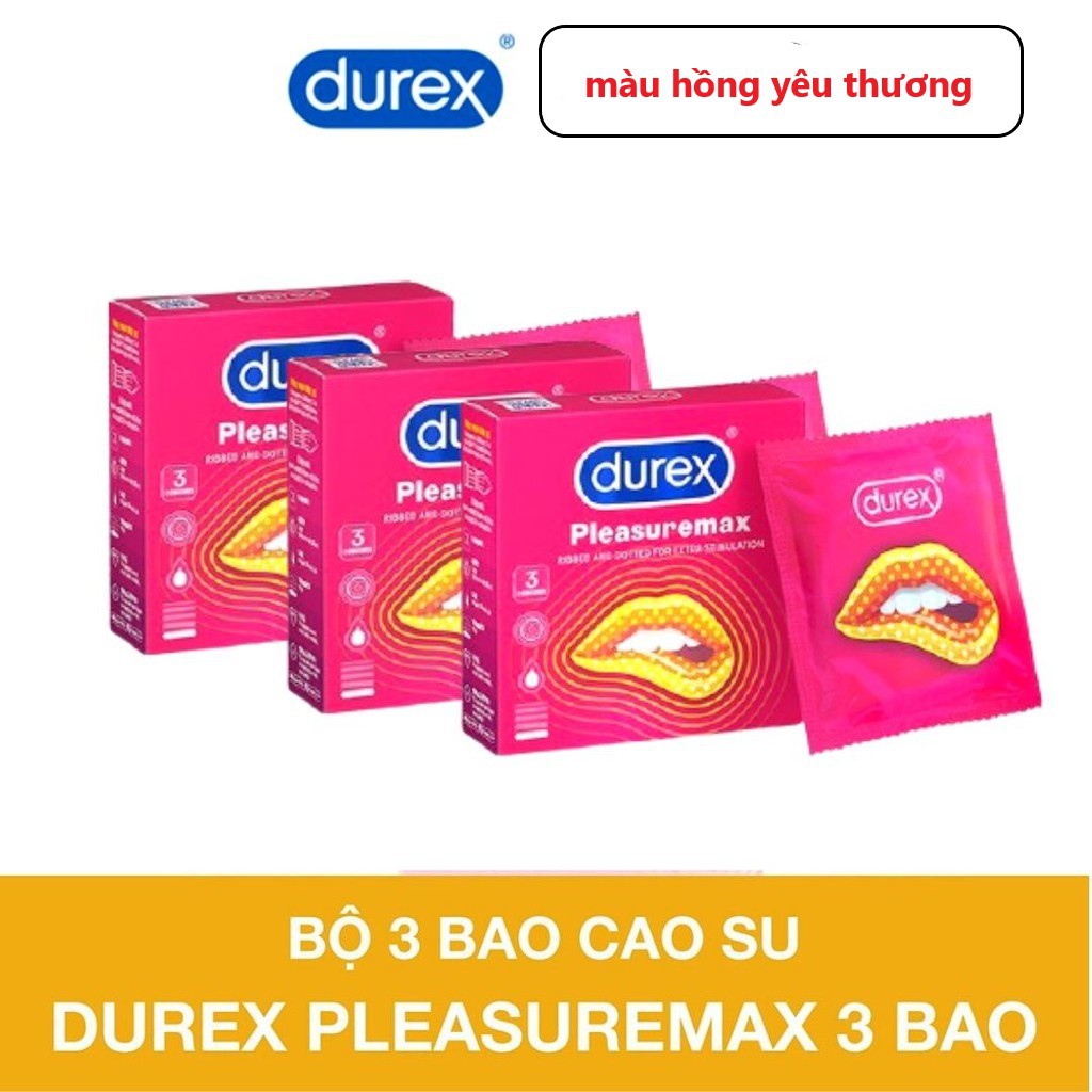 Hộp Bao Cao Su Durex Invisible Tăng Khoái Cảm Kéo Dài Thời Gian Tình Dục 3 Cái Một Hộp