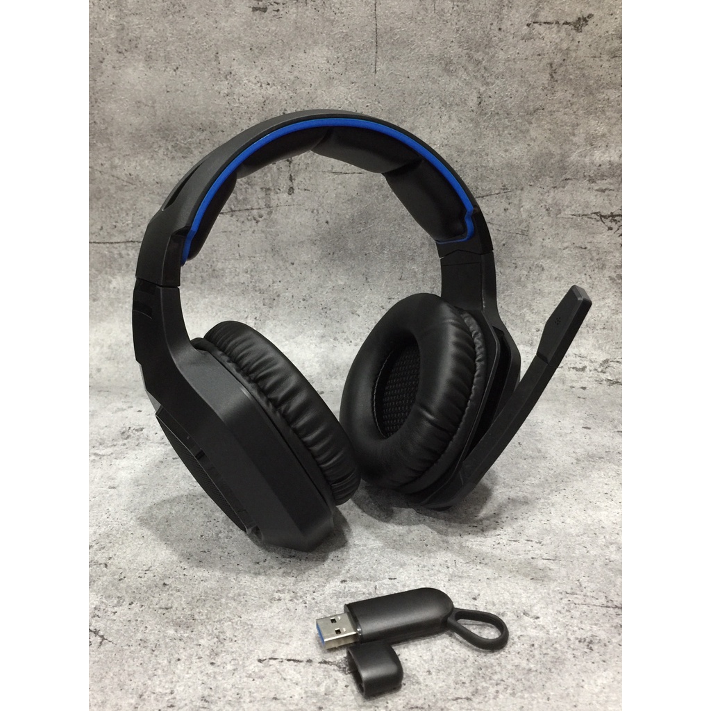 TAI NGHE KING MASTER K3W ĐEN XANH