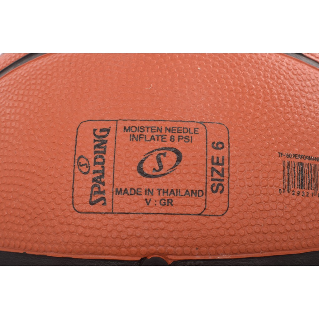 Bóng rổ Spalding TF150 Performance Outdoor Size 6 + Tặng bộ kim bơm bóng và lưới đựng bóng