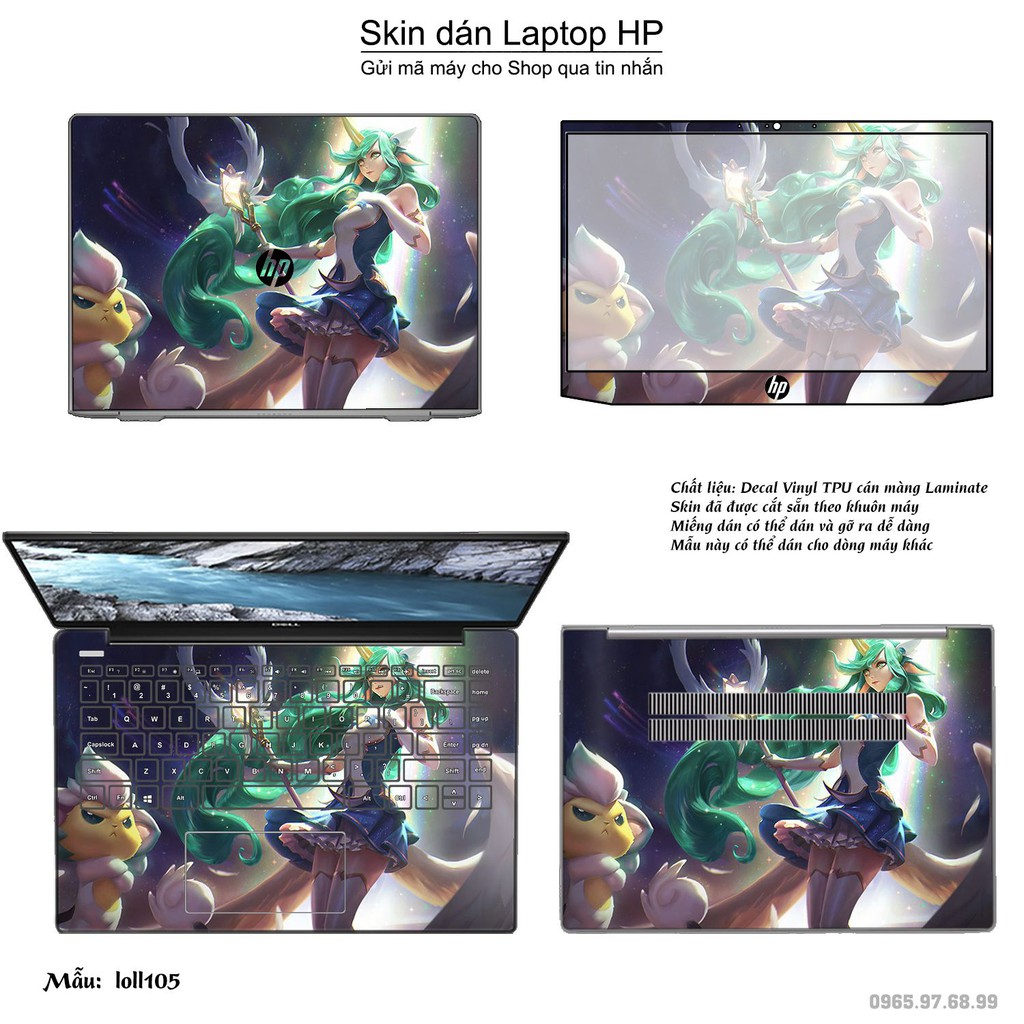 Skin dán Laptop HP in hình Liên Minh Huyền Thoại _nhiều mẫu 15 (inbox mã máy cho Shop)