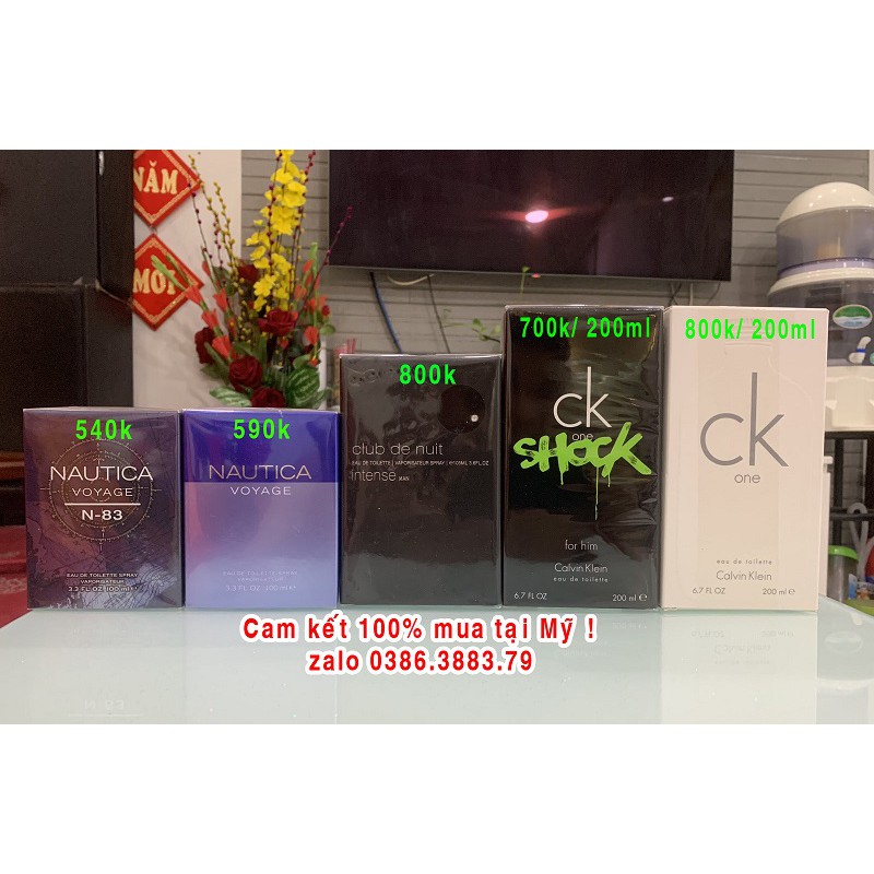 Nước hoa CK ONE - CK One SHOCK 200ml EDT, Unisex (nam & nữ), người nhà US gửi về 100% Auth.