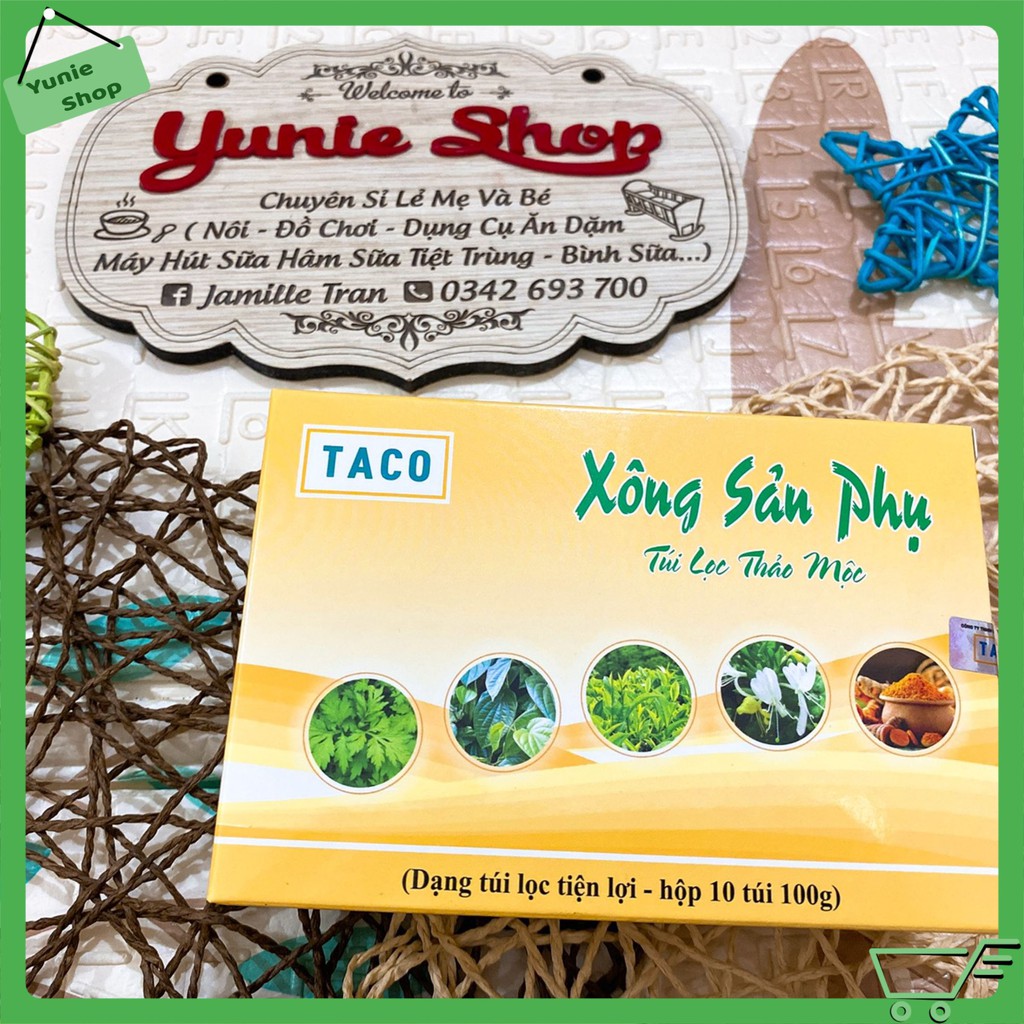 Xông sản phụ TACO - hộp 10 túi