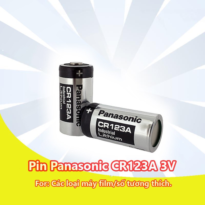 Pin CR123 CR123A P a n a s o n i c Industrial Lithium 3V