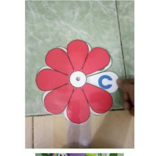 mẫu hoa trắc nghiệm 8 cánh